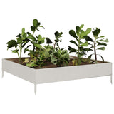 Garden Raised Bed 100x100x26 cm Stainless Steel