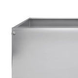 Garden Raised Bed 100x100x26 cm Galvanised Steel