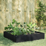 Garden Raised Bed Black 100x100x33.5 cm Steel