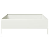 Garden Raised Bed White 100x100x33.5 cm Steel