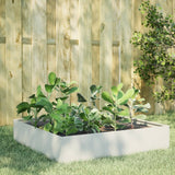 Garden Raised Bed White 100x100x33.5 cm Steel