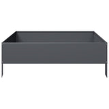 Garden Raised Bed Anthracite 100x100x33.5 cm Steel