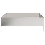 Garden Raised Bed 100x100x33.5 cm Stainless Steel