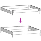 Garden Raised Bed 100x100x33.5 cm Stainless Steel