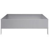 Garden Raised Bed 100x100x33.5 cm Galvanised Steel