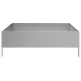 Garden Raised Bed 100x100x33.5 cm Galvanised Steel