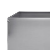 Garden Raised Bed 100x100x33.5 cm Galvanised Steel