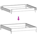 Garden Raised Bed 100x100x33.5 cm Galvanised Steel