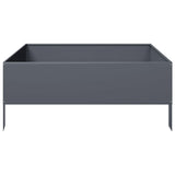 Garden Raised Bed Anthracite 100x100x25 cm Steel