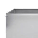 Garden Raised Bed 100x100x25 cm Galvanised Steel