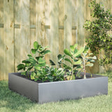 Garden Raised Bed 100x100x25 cm Galvanised Steel