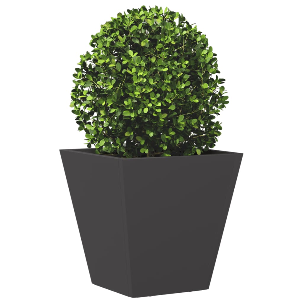 Garden Planter Black 30x30x30 cm Steel