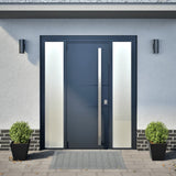 Garden Planters Black 2 pcs 30x30x30 cm Steel