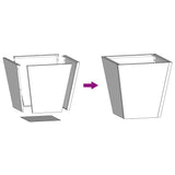 Garden Planters Black 2 pcs 30x30x30 cm Steel
