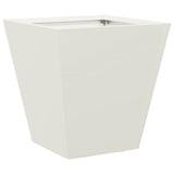 Garden Planter White 30x30x30 cm Steel