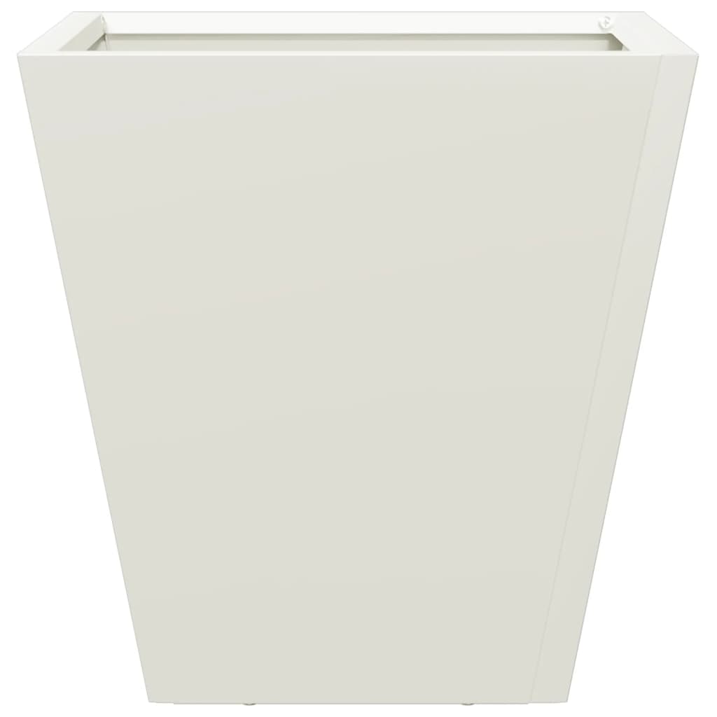 Garden Planter White 30x30x30 cm Steel