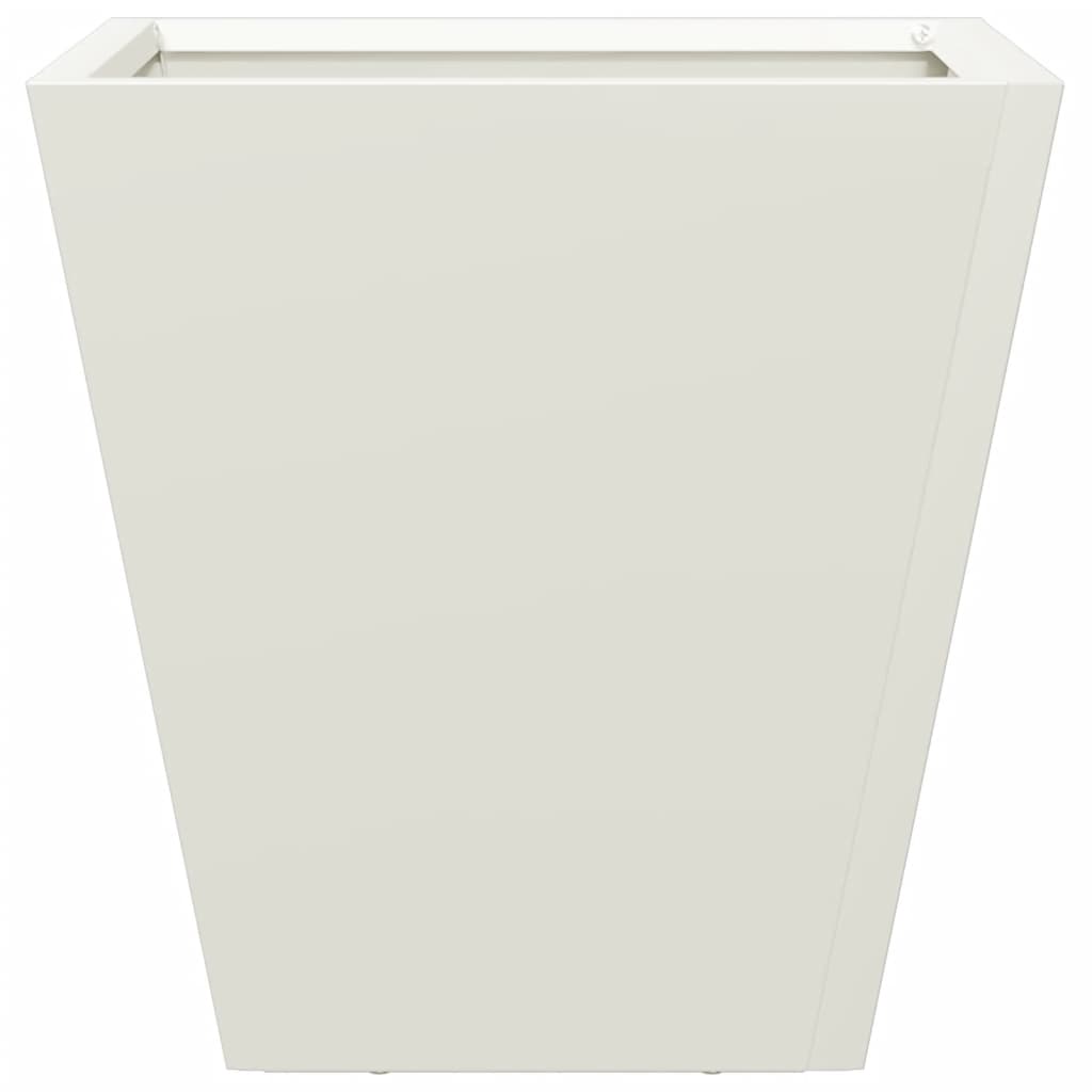 Garden Planter White 30x30x30 cm Steel