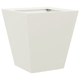 Garden Planter White 30x30x30 cm Steel