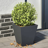 Garden Planters Anthracite 2 pcs 30x30x30 cm Steel