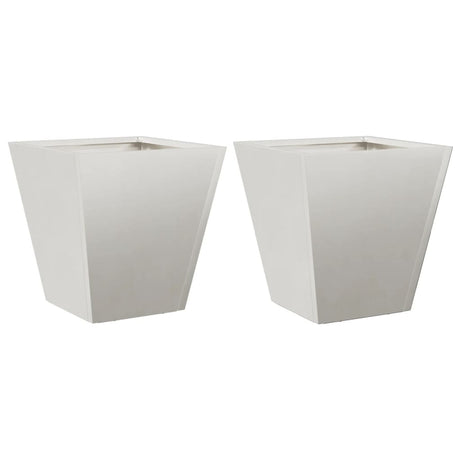 Garden Planters 30x30x30 cm 2 pcs Stainless Steel