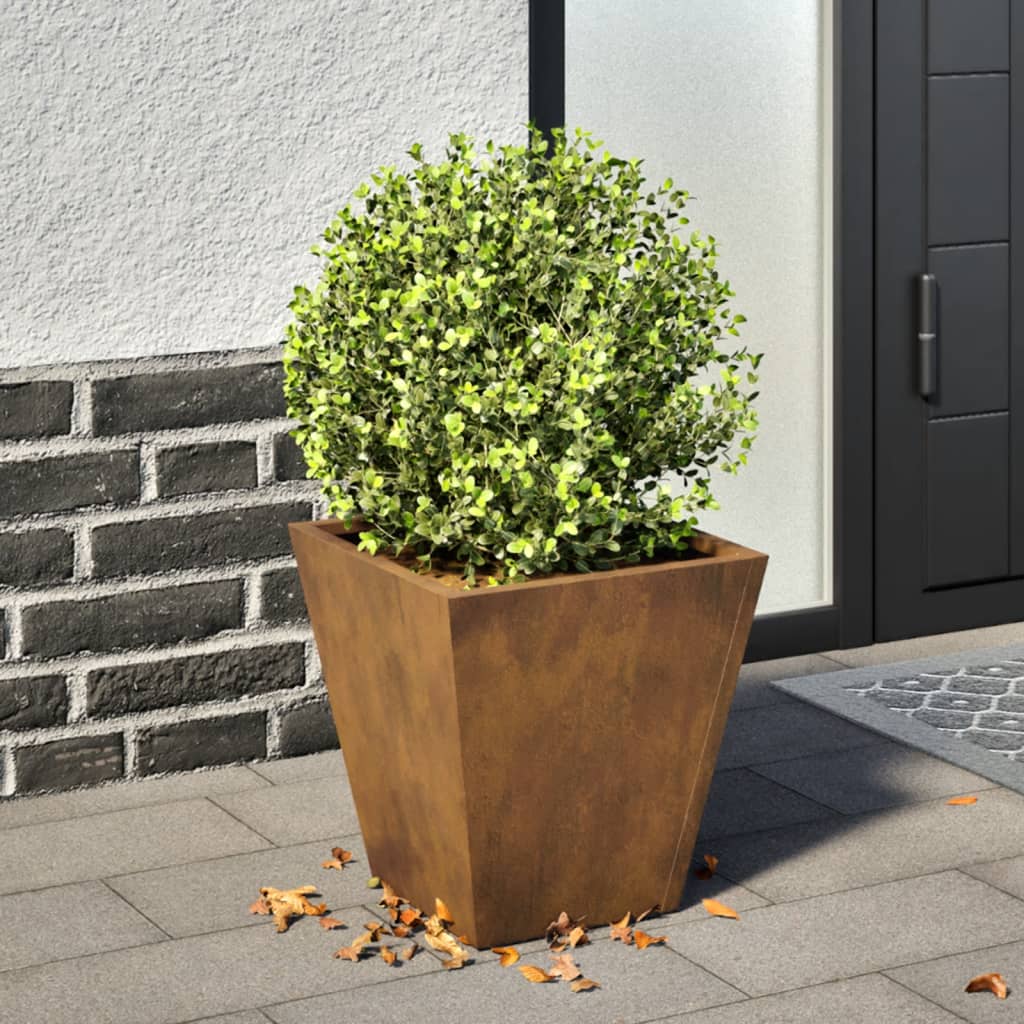 Garden Planter 30x30x30 cm Weathering Steel