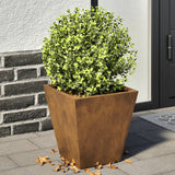 Garden Planters 2 pcs 30x30x30 cm Weathering Steel