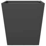 Garden Planters Black 2 pcs 40x40x40 cm Steel