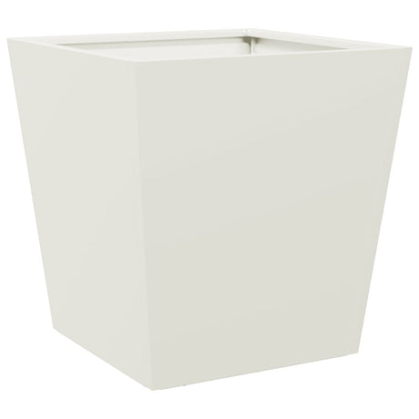 Garden Planter White 40x40x40 cm Steel