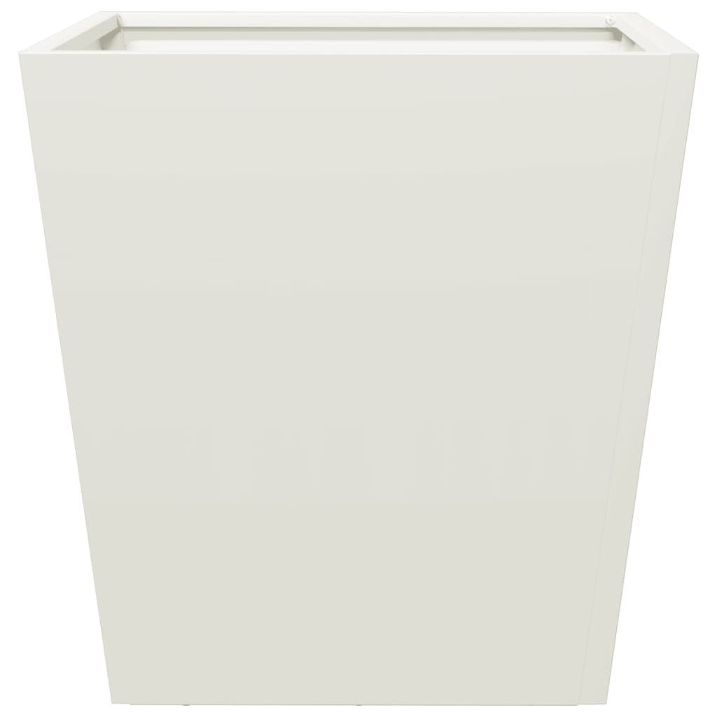 Garden Planter White 40x40x40 cm Steel