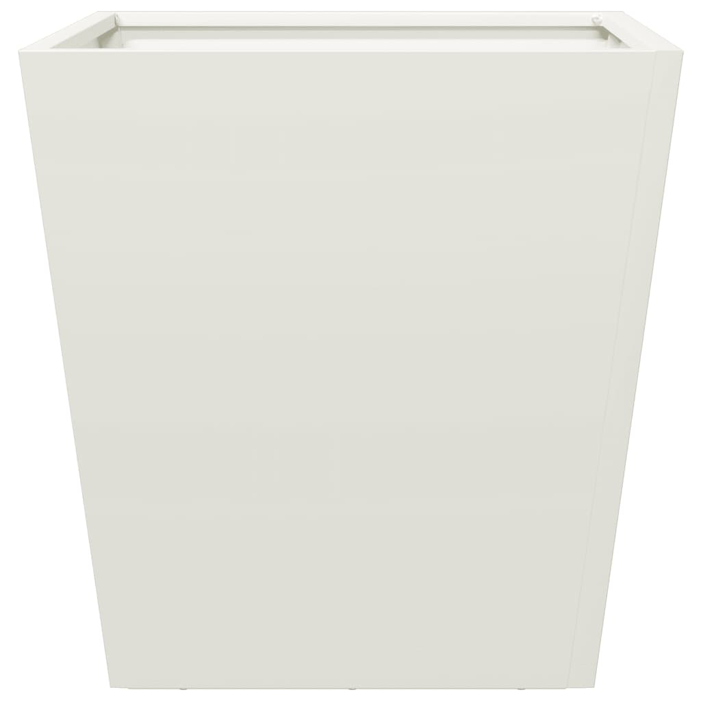 Garden Planter White 40x40x40 cm Steel