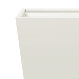 Garden Planter White 40x40x40 cm Steel