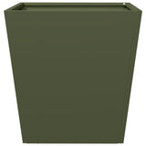 Garden Planter Olive Green 40x40x40 cm Steel