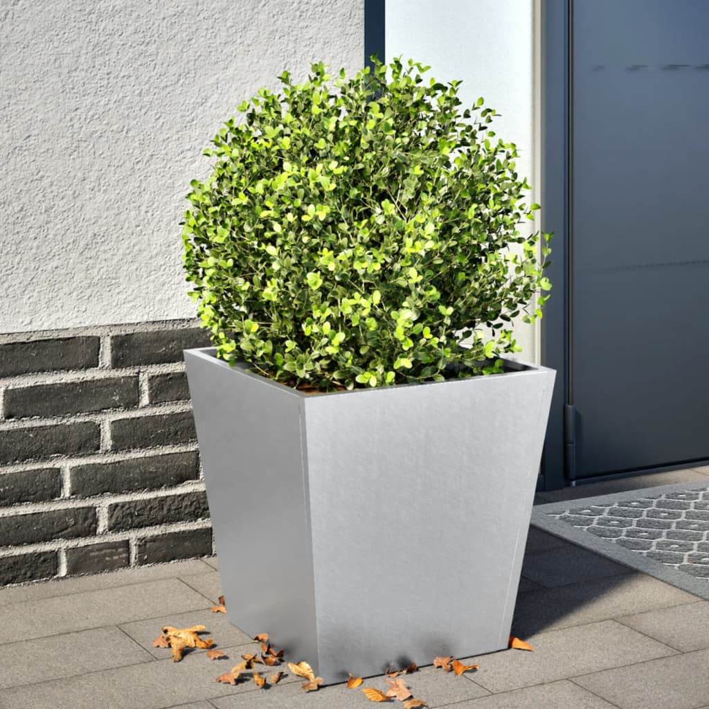 Garden Planter 40x40x40 cm Galvanised Steel