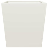 Garden Planters White 2 pcs 50x50x50 cm Steel
