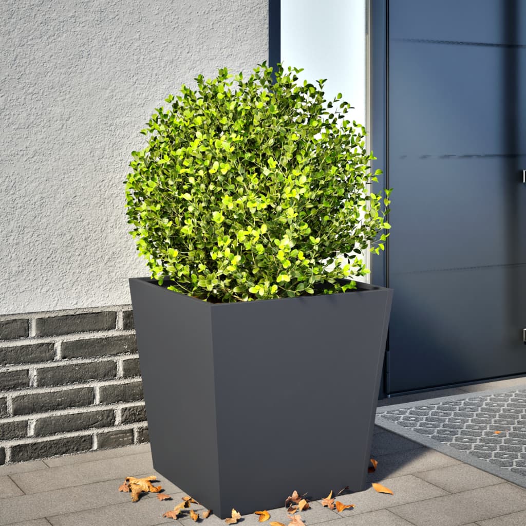 Garden Planter Anthracite 50x50x50 cm Steel