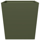 Garden Planter Olive Green 50x50x50 cm Steel