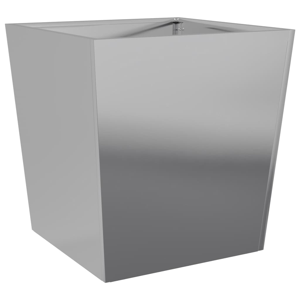 Garden Planter 50x50x50 cm Galvanised Steel