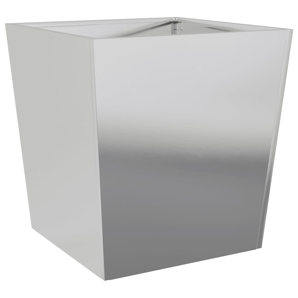 Garden Planter 50x50x50 cm Galvanised Steel