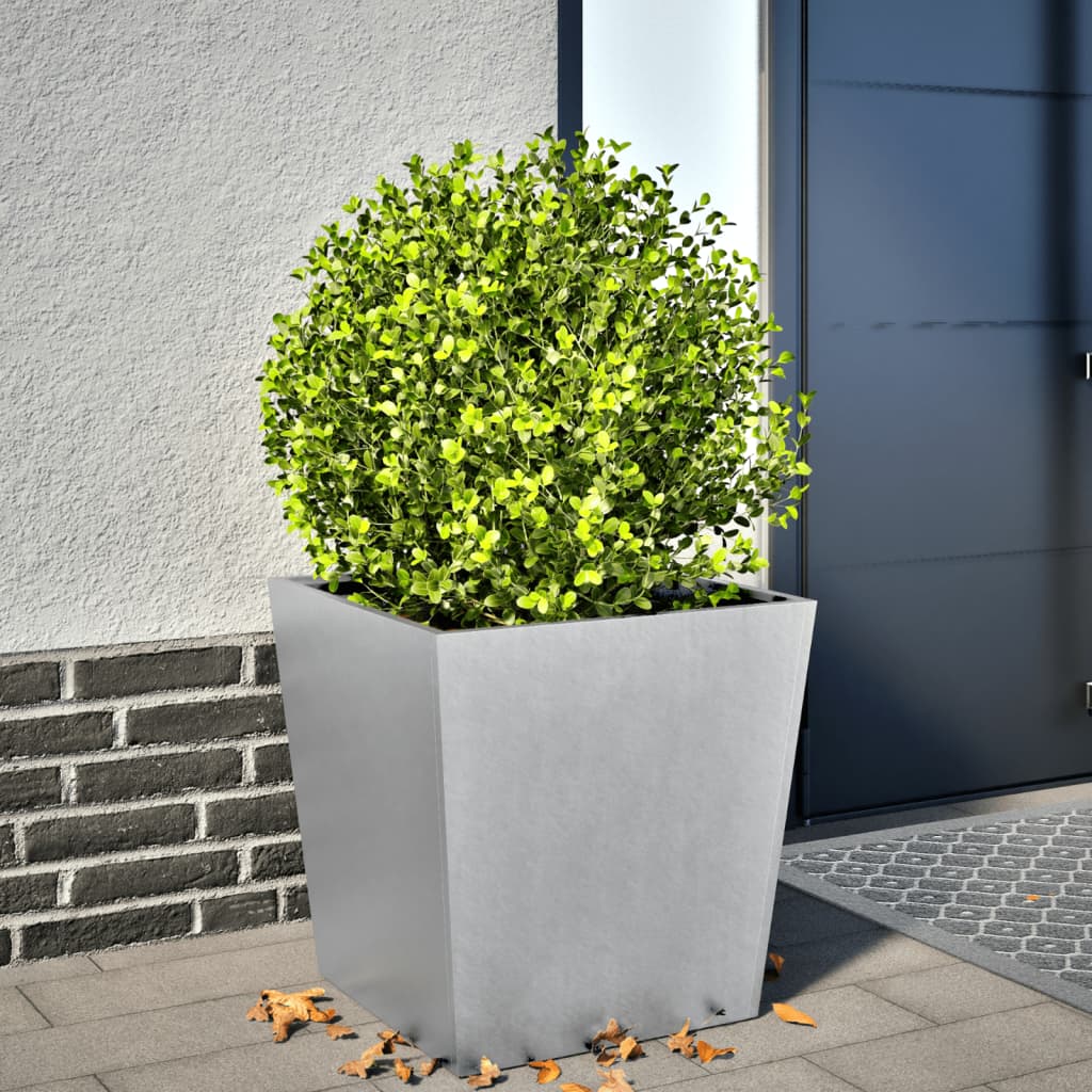 Garden Planter 50x50x50 cm Galvanised Steel