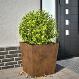 Garden Planter 50x50x50 cm Weathering Steel