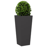 Garden Planter Black 35x35x75 cm Steel