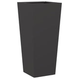 Garden Planter Black 35x35x75 cm Steel