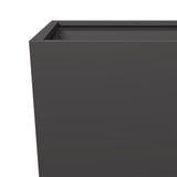 Garden Planter Black 35x35x75 cm Steel