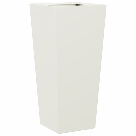 Garden Planter White 35x35x75 cm Steel