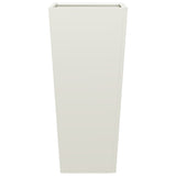 Garden Planter White 35x35x75 cm Steel