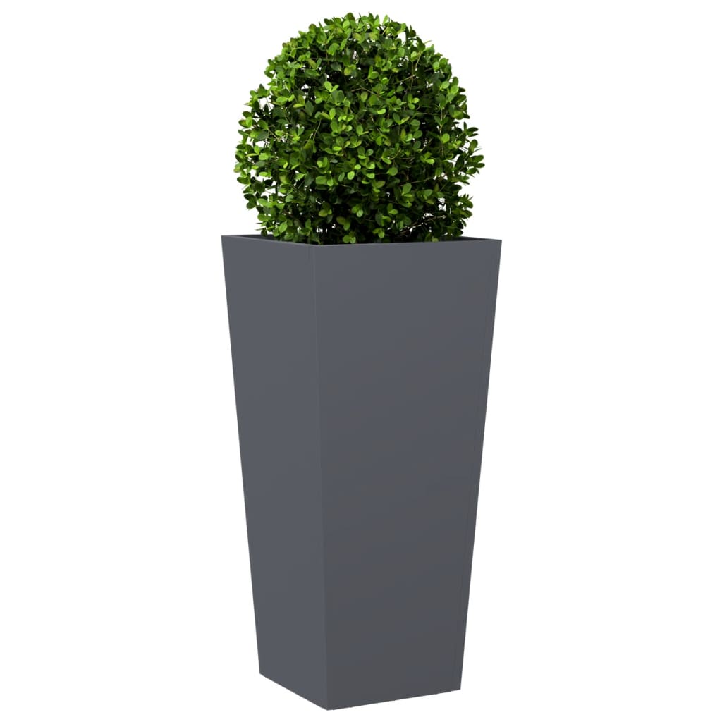 Garden Planter Anthracite 35x35x75 cm Steel