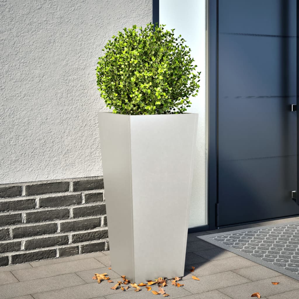 Garden Planter 35x35x75 cm Stainless Steel