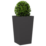 Garden Planter Black 45x45x75 cm Steel