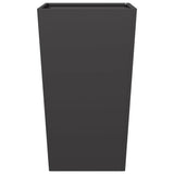 Garden Planter Black 45x45x75 cm Steel