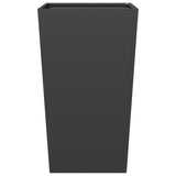 Garden Planter Black 45x45x75 cm Steel